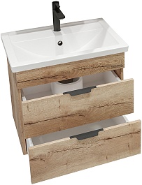 Grossman Тумба под раковину Форта 60 подвесная дуб галифакс – фотография-2